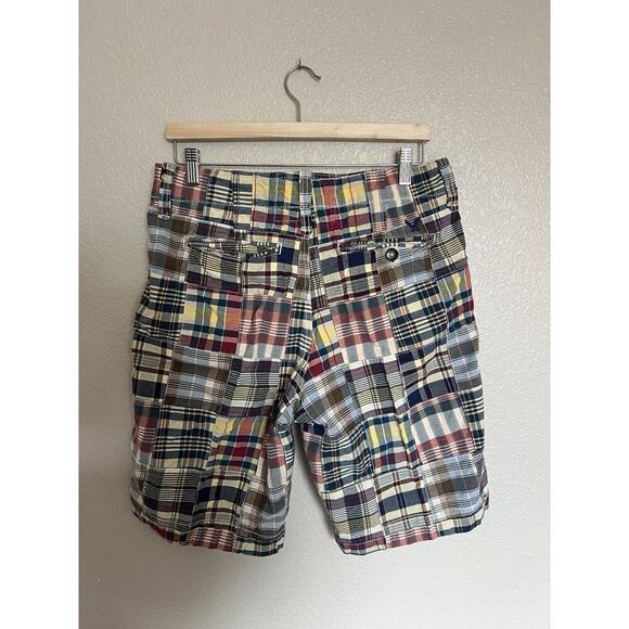 Vtg American Eagle Plaid Shorts Mens 30 Multicolor Y2K - Picture 3 of 4